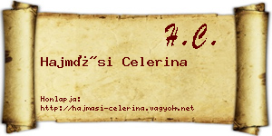 Hajmási Celerina névjegykártya